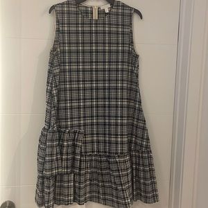 COS- CHECKED COTTON SEERSUCKER DRESS